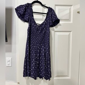 Cleobella medium blue floral dress